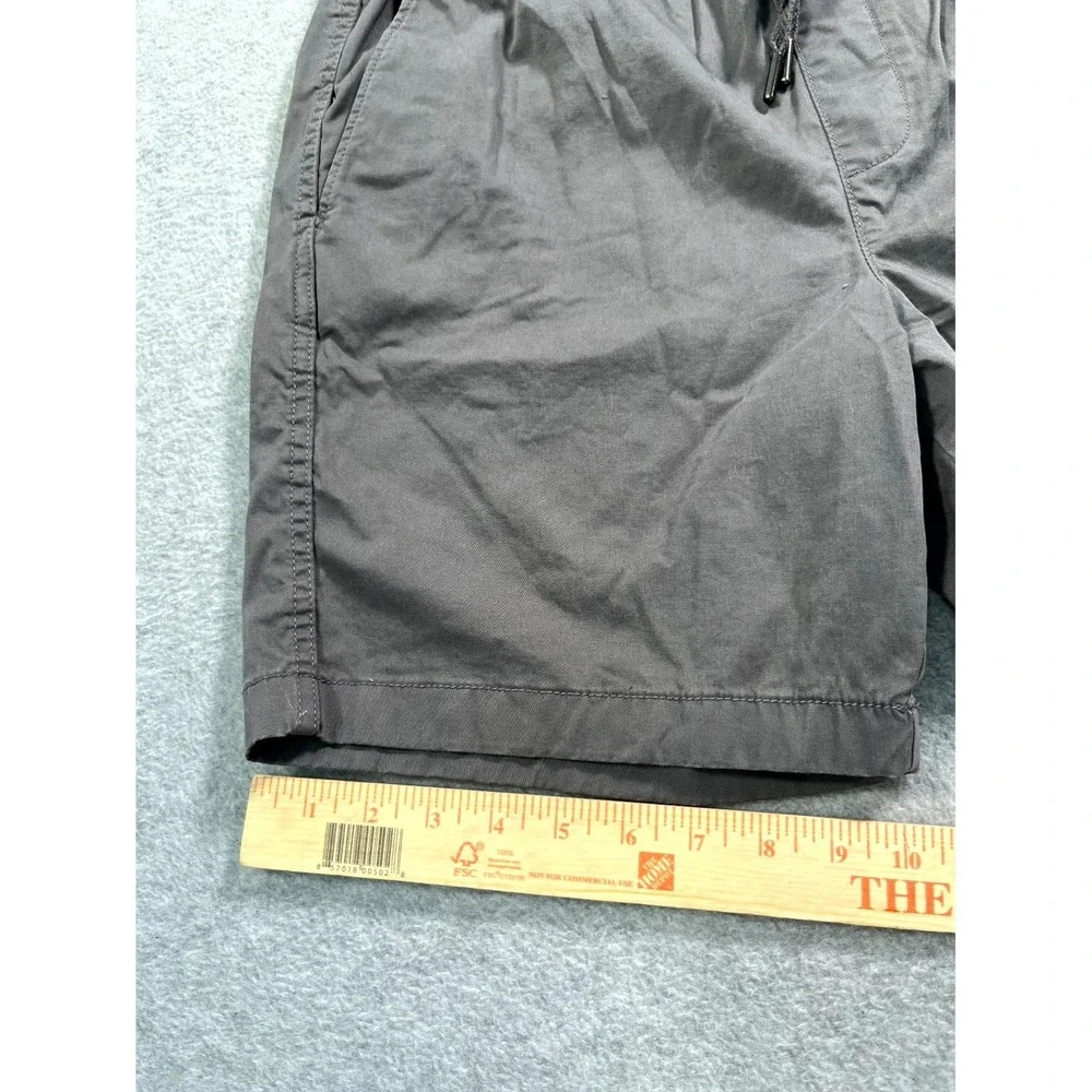 GAP Chino Shorts Mens Medium Gray Cotton‎ Stretch Drawstring Flat Front Outdoor